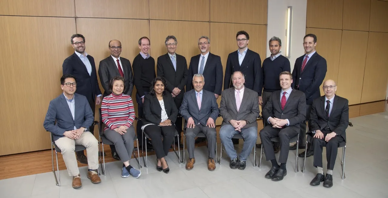 Group photo of sixteen members of the Institute of Bioelectronic Medicine